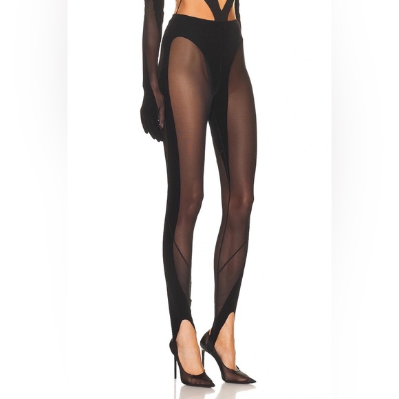 Wolford x Mugler Flock Shaping Leggings - Picture 3 of 6